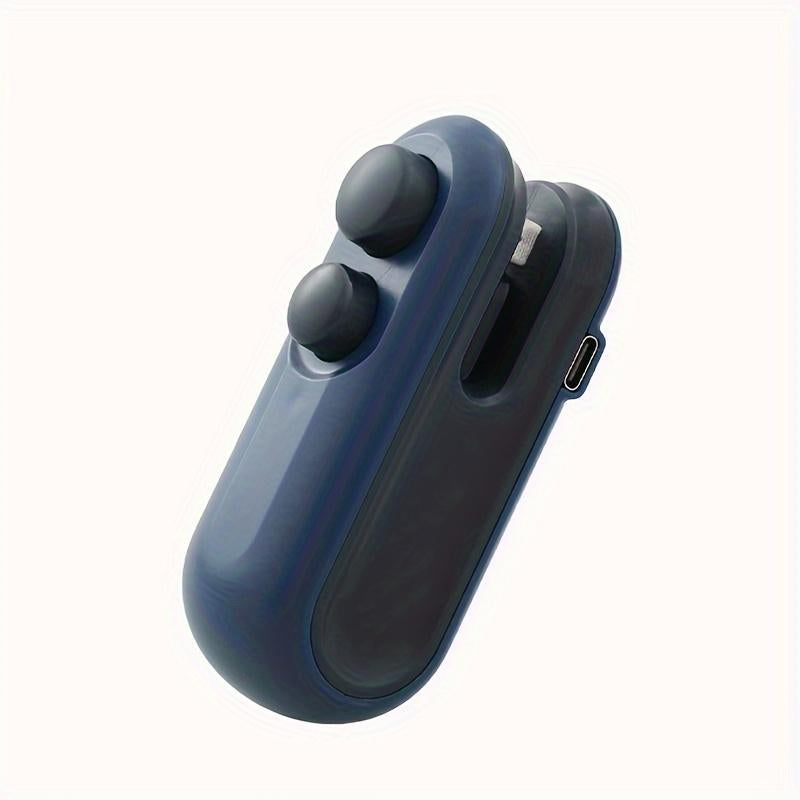 2 in 1Heat USB Rechargeable Bag Selaer,Snack Mini Snack Bag Sealing Machine,Plastic Electric Bag Sealers,Keep Food Fresh,Portable Sealer Picnics.
